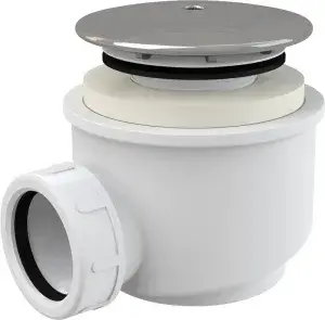 Сифон для душевого поддона хром AlcaPlast