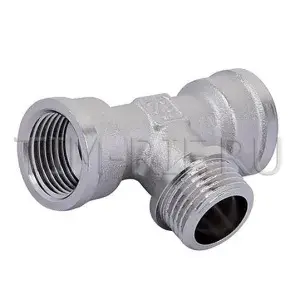 Тройник НИКЕЛЬ 3/4в х 1/2н х 3/4в (ZEIS) (10/60)