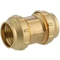 Муфта латунная для труб ПНД 25x25 ZEISSLER (30/5)