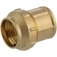 Муфта латунная с внутренней резьбой для труб ПНД 25x3/4* ZEISSLER (70/10)
