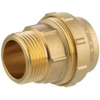 Муфта латунная с наружной резьбой для труб ПНД 32x11/4* ZEISSLER (40/5)