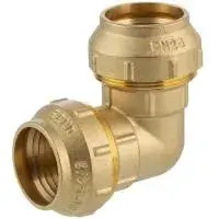 Угольник латунный для труб ПНД 25x25 ZEISSLER (35/5)