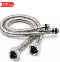 Подводка для смес. из нерж. гофр. трубы (sus304) 1/2хМ10 г/ш -60 см (пара) TIM (70/10)