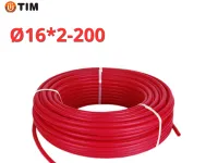 Сшитый полиэтилен PEX-b, Ø16 * 2.0 красный TIM (200)