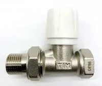Вентиль радиаторный 1/2" регулировочный прямой TIM (60/6)