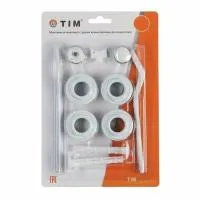 Набор для радиатора 1/2" с 2 кронштейнам - 11 пр. TIM (20/1)