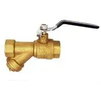 Фильтр косой с мини краном (ручка) 1/2" г/г TIM (60/15/1)