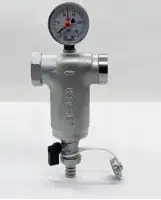 Фильтр промывной 1/2" г/г с манометром (300 мкм) ZEISSLER (12/1)