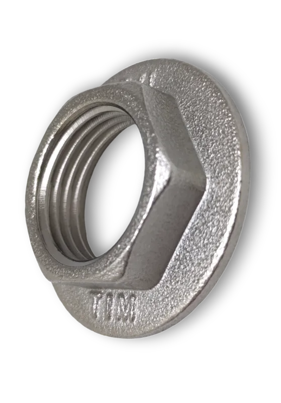 Контргайка с бортиком никелированная 1/2 г (ZEISSLER) 420/10