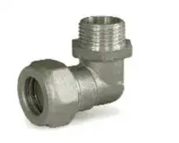 Уголок ДУ 20х1/2 труба нар. резьба (никелированный) (ZEISSLER) (60/10)