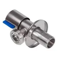Кран угловой керамический 1/2" × 1/2" с отражателем TIM (60/1)