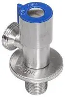 Кран угловой керамический 1/2" × 3/4" с отражателем TIM (60/1)