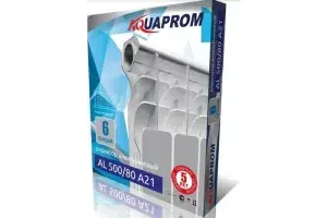 Радиатор АL "Аквапром" 500X80 (8сек.)