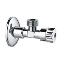 Кран угловой 1/2" × 1/2" с отражателем хром TIM (50/1)