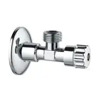 Кран угловой 1/2" × 1/2" с отражателем хром TIM (50/1)