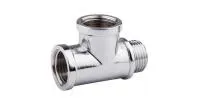 Тройник 1/2" * 1/2" * 1/2" г/г/ш хром TIM (80/20/1)