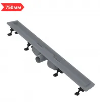 Трап 750 мм с порогами для перфорированной решетки TILE(под кладку плитки) AlcaPLAST(1)