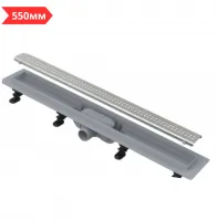 Трап 550 мм с решеткой серии 9 (пластик) AlcaPLAST (1)