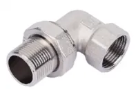 Американка угловая никелированная 2" г/ш (ZEISSLER) (6/1)