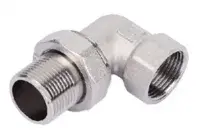 Американка угловая никелированная 2" г/ш (ZEISSLER) (6/1)