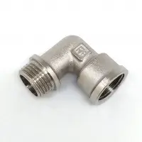 Уголок переходной никелированный 1 * 1/2 г/ш (ZEISSLER) (75/5)