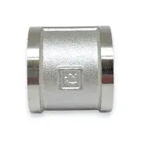 Муфта никелированная 1/2 " г/г (ZEISSLER) (200/10)