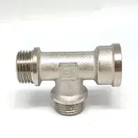 Тройник никелированный 1/2* 1/2* 1/2 ш/ш/г (ZEISSLER) (80/10)