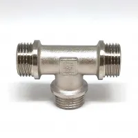 Тройник никелированный 1/2* 1/2* 1/2 ш/ш/ш (ZEISSLER) (80/10)