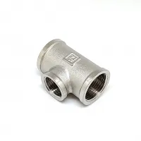 Тройник никелированный 3/4* 1/2* 3/4 г/г/г (ZEISSLER) (70/10)