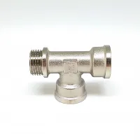 Тройник никелированный 3/4* 3/4* 3/4 г/г/ш (ZEISSLER) (40/5)