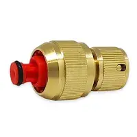 Быстросъем 1/2" латунный для шланга с клапаном TIM (100/10)