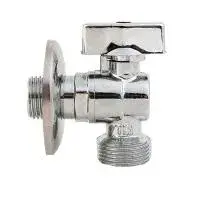 Кран угловой 1/2" × 3/4" для подкл. приборов хром TIM (60/1)