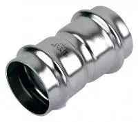 Mуфта Двухраструбная 35*35mm из нержавеющей стали (ZEISSLER) (50/5)