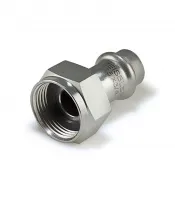 Муфта из нержавеющей стали с накидной гайкой 18*1/2 (ZEISSLER) (110/5)