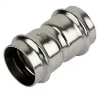 Mуфта Двухраструбная 42*42mm из нержавеющей стали (ZEISSLER) (20/4)